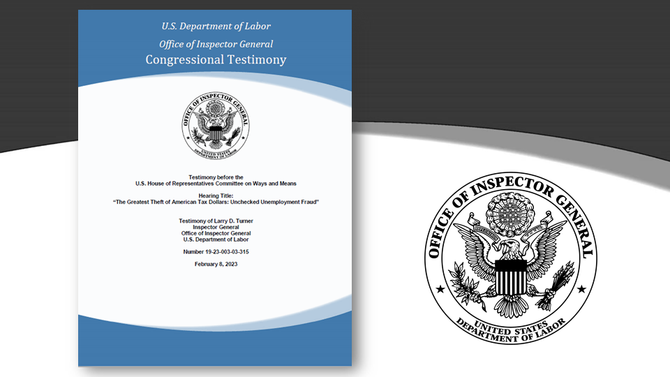 OIG Testimony Before House Committee on Ways and Means